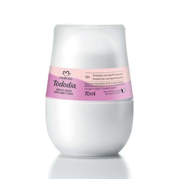 Desodorante antitranspirante Roll-on Avellana y casis, 70ml