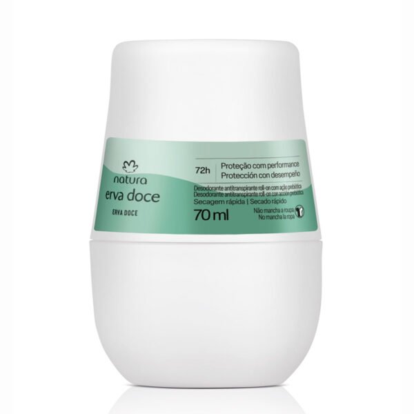 Desodorante antitranspirante roll-on secado rápido Erva Doce - 70ml