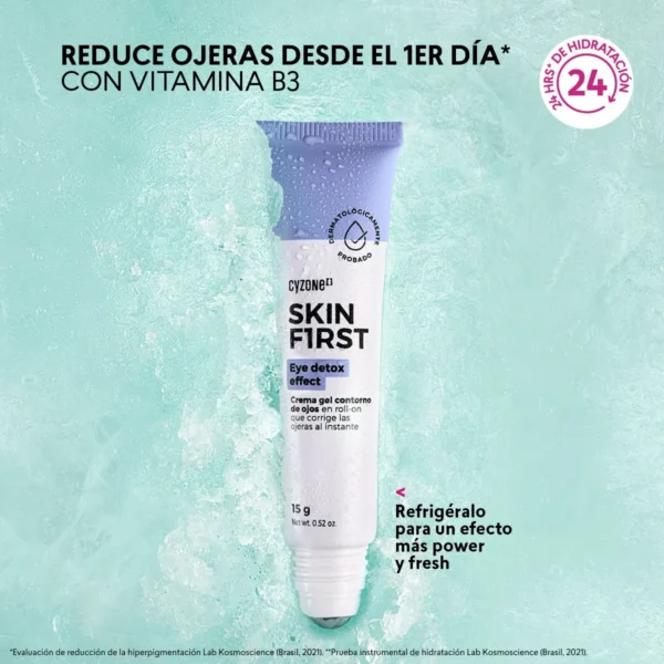Eye Detox Skin First Contorno de Ojos Crema Gel, 15g