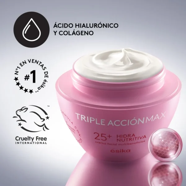 Crema Facial XL Hidra Nutritiva 25+ Triple Acción Max, 200g