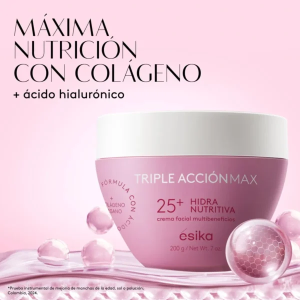 Crema Facial XL Hidra Nutritiva 25+ Triple Acción Max, 200g