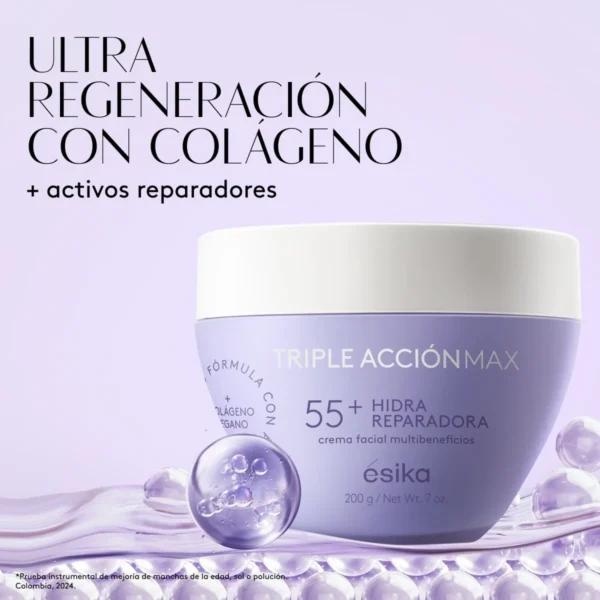 Crema facial Hidra Reparadora Triple Acción Max 55+ 200g