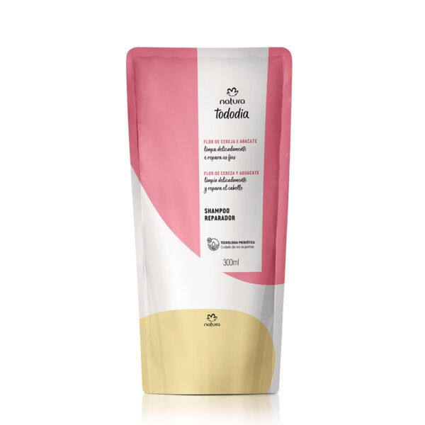 Repuesto shampoo reparador Tododia flor de cereza y aguacate- 300ml