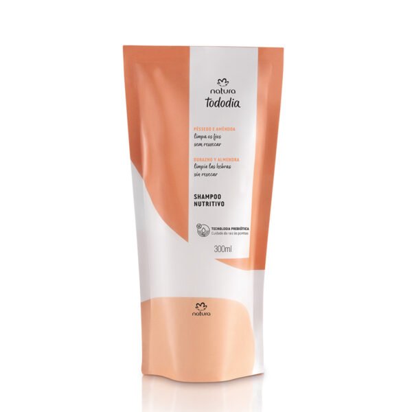 NATCOL-154867_1 Repuesto shampoo nutritivo durazno y almendras- 300ml