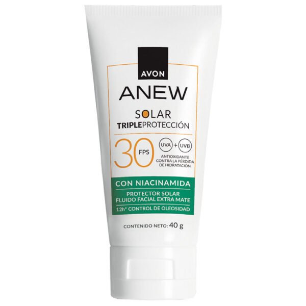 Triple Protección FPS 30 Protector Solar Fluido Facial Extra Mate - 40g