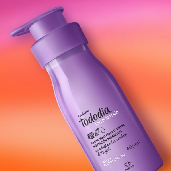 Crema Nutritiva para el Cuerpo Tododia Mora y Flor de Durazno 400 ml