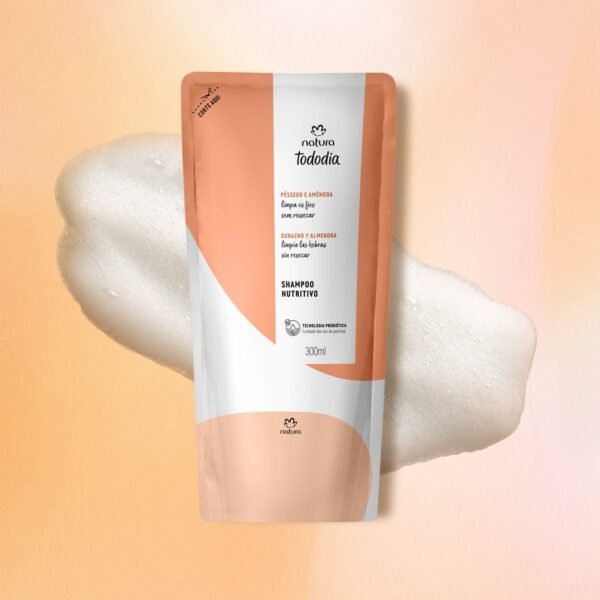 Repuesto shampoo nutritivo durazno y almendras- 300ml