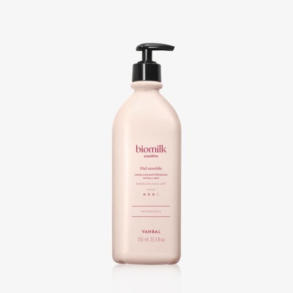 Crema Corporal Hidratante Biomilk Sensitive Avena y Urea, 750ml