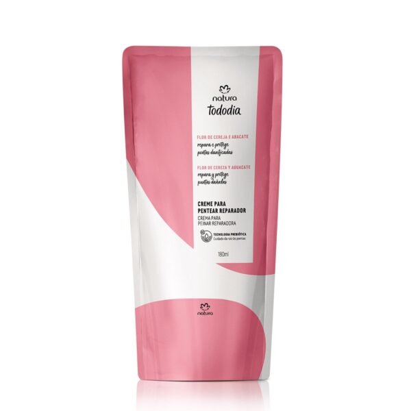 Repuesto crema para peinar reparadora Tododia flor de cereza y aguacate - 180ml