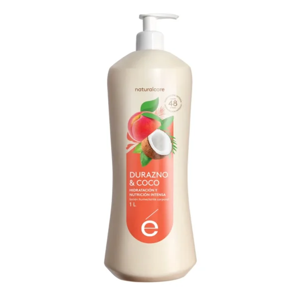 Crema humectante corporal de durazno y coco 1000ml